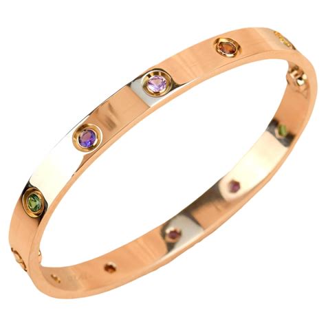 cartier multi stone love bracelet